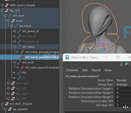 [Maya]Rigging 11 - Neck and Head